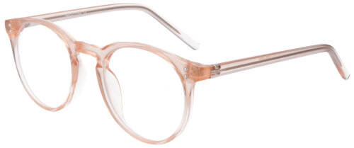 Schicke Panto - Einstärkenbrille VICKY in Pfirsich - Transparent aus leichtem, stabilem Kunststoff mit individueller Stärke