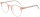 Schicke Panto - Einstärkenbrille VICKY in Pfirsich - Transparent aus leichtem, stabilem Kunststoff mit individueller Stärke