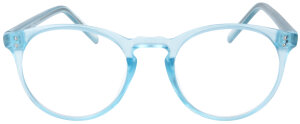 Schicke Panto - Einstärkenbrille VICKY in Blau - Transparent aus leichtem, stabilem Kunststoff mit individueller Stärke