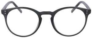 Schicke Panto - Einstärkenbrille VICKY in Schwarz - Transparent aus leichtem, stabilem Kunststoff mit individueller Stärke
