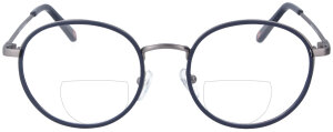 Klassische Panto - Bifokalbrille PETER in Blau -...