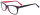 Schicke Kunststoff-Einstärkenbrille SILVIE in Schwarz - Rot  in eleganter Form mit Federscharnier und individueller Stärke