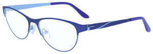 Edle Bifokalbrille MONIKA aus Metall in blau inkl. Federscharnier  mit individueller Stärke
