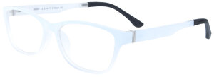 Schicke Bifokalbrille KARLA in Weiß aus flexiblem...