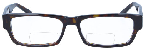 Zeitlose Acetat-Bifokalbrille WILLIAM in Havanna mit Federscharnier und individueller Stärke