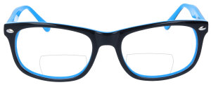 Moderne Bifokalbrille "HANNES" in Schwarz -...