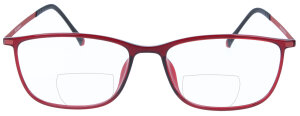 Elegante Bifokalbrille "Dana" in Rot aus...