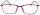 Klassische Kunststoff-Brillenfassung "DANA" in einem Rotton mit Federscharnier