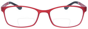 Schicke Bifokalbrille ELISA in Rot aus flexiblem TR-90...