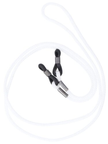 Brillenkordel in Weiß mit verstellbarer Endschlaufe