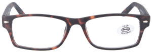 Nerd-Brille KANA in Havanna-Braun aus flexiblem Kunststoff mit individueller Stärke