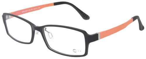 Sportliche Kunststoff - Brillenfassung Oflex M.0024 in Schwarz - Orange