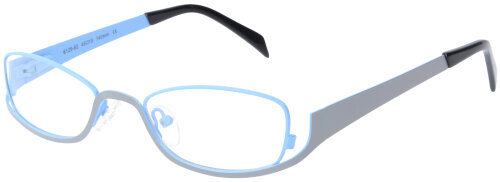 Klassische Unisex - Brillenfassung OO 6129-82  in Blau mit Federscharnier