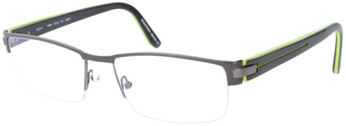 Stylische Brillenfassung ÖGA GG030 mit Federscharnier in schwarz/ grün