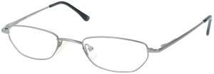 Schlichte Brillenfassung KK52037-1 in Grau - Metallic mit...