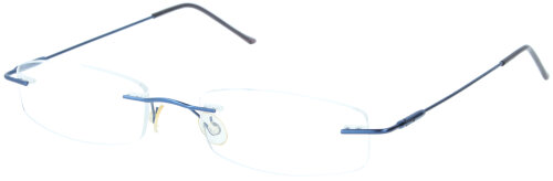 Schlichte Brillenfassung SUNOPTIC 588  mit Federscharnier in Blau
