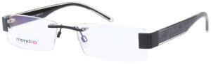 Damen - Brillenfassung MONDOO 7032 in schwarz ohne Rand