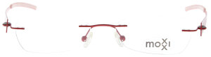 Filigrane Metall - Brillenfassung MOXXI 9191 173  in Rot mit Federscharnier