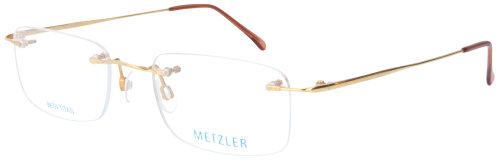 Schlichte Metall - Brillenfassung Metzler 1699 120  in Gold