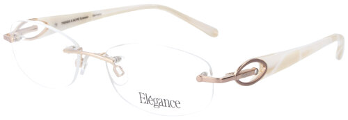 Elegante Damen - Brillenfassung ELEGANCE EE4723 K03 in Weiß - Gold