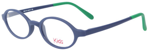 Kinder - Brillenfassung Kids 8001-6  in Blau - Grün mit Federscharnier