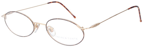 Klassische Brillenfassung von Koberg + Tente Germany KT124.222 in Gold - Havanna