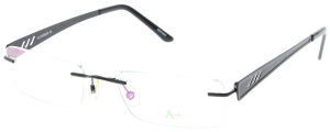 Randlose Unisex - Brillenfassung N1107 C417  mit...