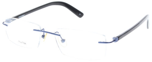 Klassische Herren - Brillenfassung KK42488-1 in Blau - Schwarz mit Federscharnier