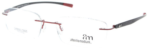 Stilvolle Herren - Brillenfassung albertomodiani  3920 C02  in Bordeaux - Schwarz