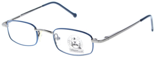Sportliche Kinder - Brillenfassung BoDe 554 42 in Blau - Silber mit Federscharnier