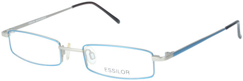 Brillenfassung für Herren Essilor | Instruments aus Metall in silber/ blau