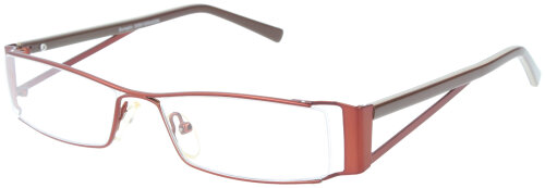 Brillenfassung für Herren SO | 480A L0607 aus Metall in braun/ rot