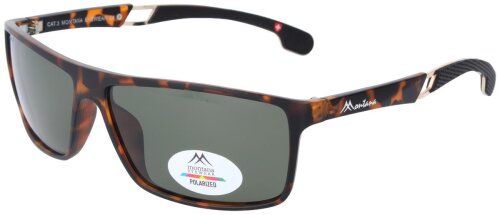 Sportliche Sonnenbrille Montana Eyewear SP319 - inklusive Stoffbeutel in Havanna