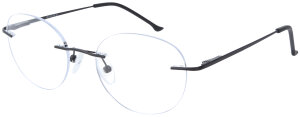 Randlose Einstärkenbrille / Bohrbrille ROUND in...