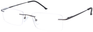 Randlose eckige Einstärkenbrille / Bohrbrille SQUARE...