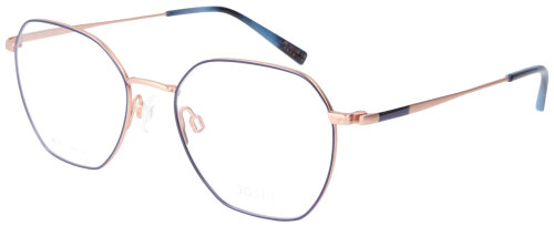 JOSHI PREMIUM 7962 C1 Brillenfassung aus Metall in Blau - Rosegold