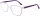 Transparente Einstärkenbrille LILO aus Kunststoff, mit tollen lila Farbakzenten & in individueller Sehstärke