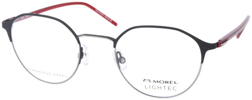 Morel - LIGHTEC - 30245L NR01 Brillenfassung aus Metall in Schwarz/Rot