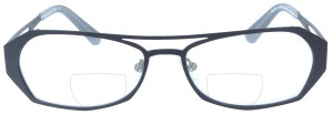 Attraktive Damen - Bifokalbrille Guys Only "3114-380" in Schwarz, aus Metall mit individueller Stärke