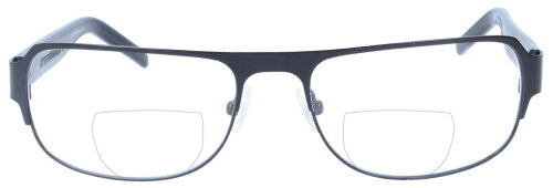 Klassische Bifokalbrille Guys Only "3160-330" in Schwarz, aus Metall-Kunststoff mit individueller Stärke