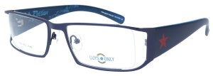 Stylische Nylor - Bifokalbrille Guys Only 3125-770 in Blau, aus Edelstahl mit individueller Stärke