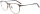 Braune Acetat-Einstärkenbrille MAEVE mit anpassbarem Metallnasensteg und individueller Stärke