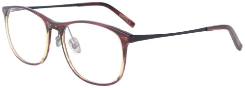 Rotbraune Acetat-Einstärkenbrille MAEVE mit anpassbarem Metallnasensteg und individueller Stärke