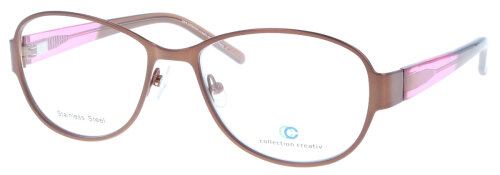 Knallige, große Damen - Bifokalbrille Collection Creativ 1392-690 in Braun und individueller Stärke