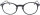 Schwarze Kunststoff-Bifokalbrille GWEN mit flexiblem Metall-Nasensteg und individueller Stärke