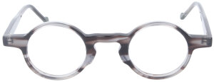 Dunkelgraue Kunststoff-Einstärkenbrille GISMUND im modernen Retrostyle mit individueller Stärke