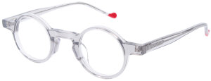Hellgraue Kunststoff-Einstärkenbrille GISMUND im...