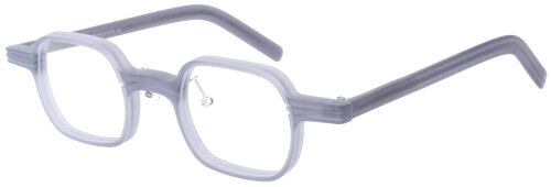 Graue Kunststoff-Einstärkenbrille TODD mit flexiblem Metall-Nasensteg und individueller Stärke