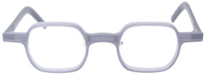 Graue Kunststoff-Einstärkenbrille TODD mit flexiblem Metall-Nasensteg und individueller Stärke