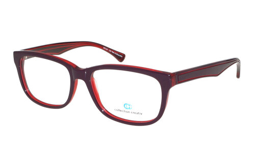 Trendige Kunststoff - Bifokalbrille Collection Creativ 2126-990 in Rot aus Acetat und mit individueller Stärke